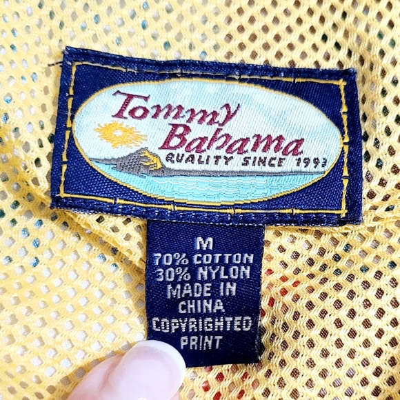 Tommy Bahama Relax Swim Trunks Mens Medium Brown Floral Board Shorts Drawstring - Picture 11 of 13